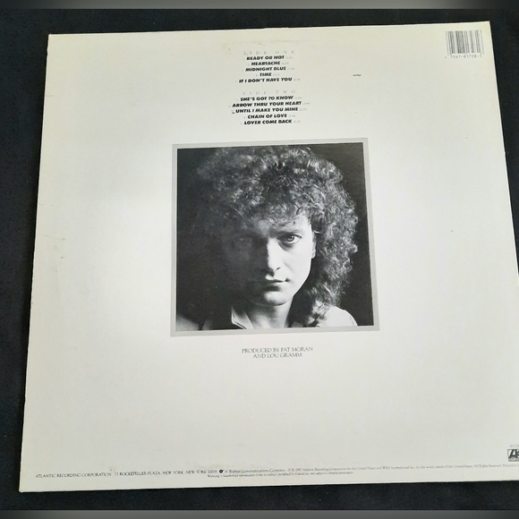 Lou Gramm- Ready or Not, Vinyl LP 1987 - Picture 2 of 8